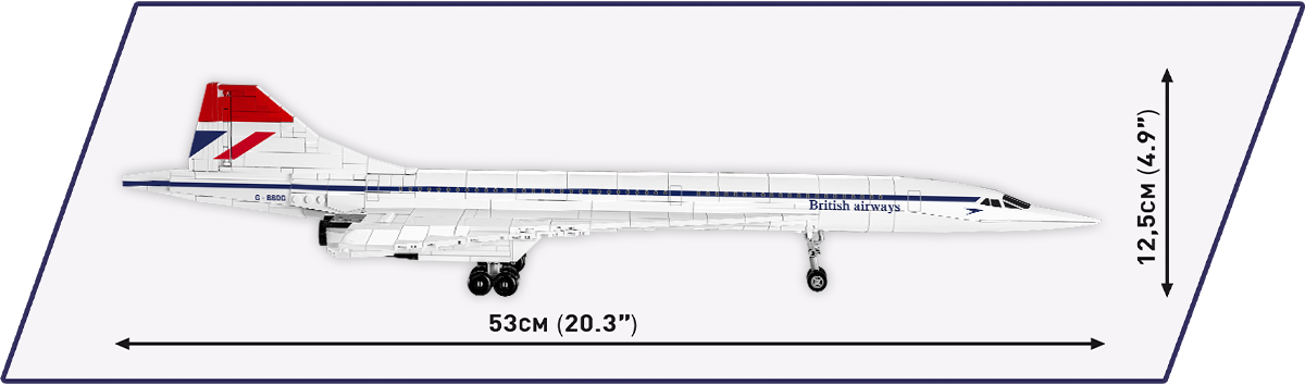 COBI Concorde G-BBDG Passenger Jet: Set #1917
