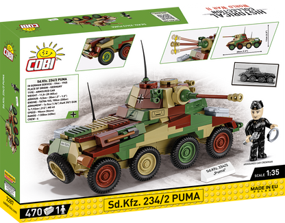 COBI Sd.Kfz. 234/2 PUMA Armored Vehicle : Set #2287