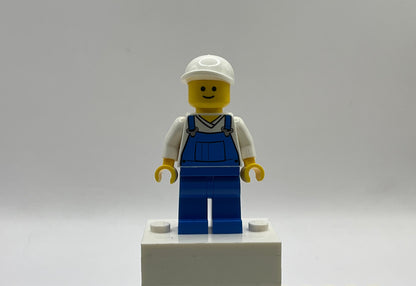 Overalls Blue over V-Neck Shirt - Pet Shop, twn138