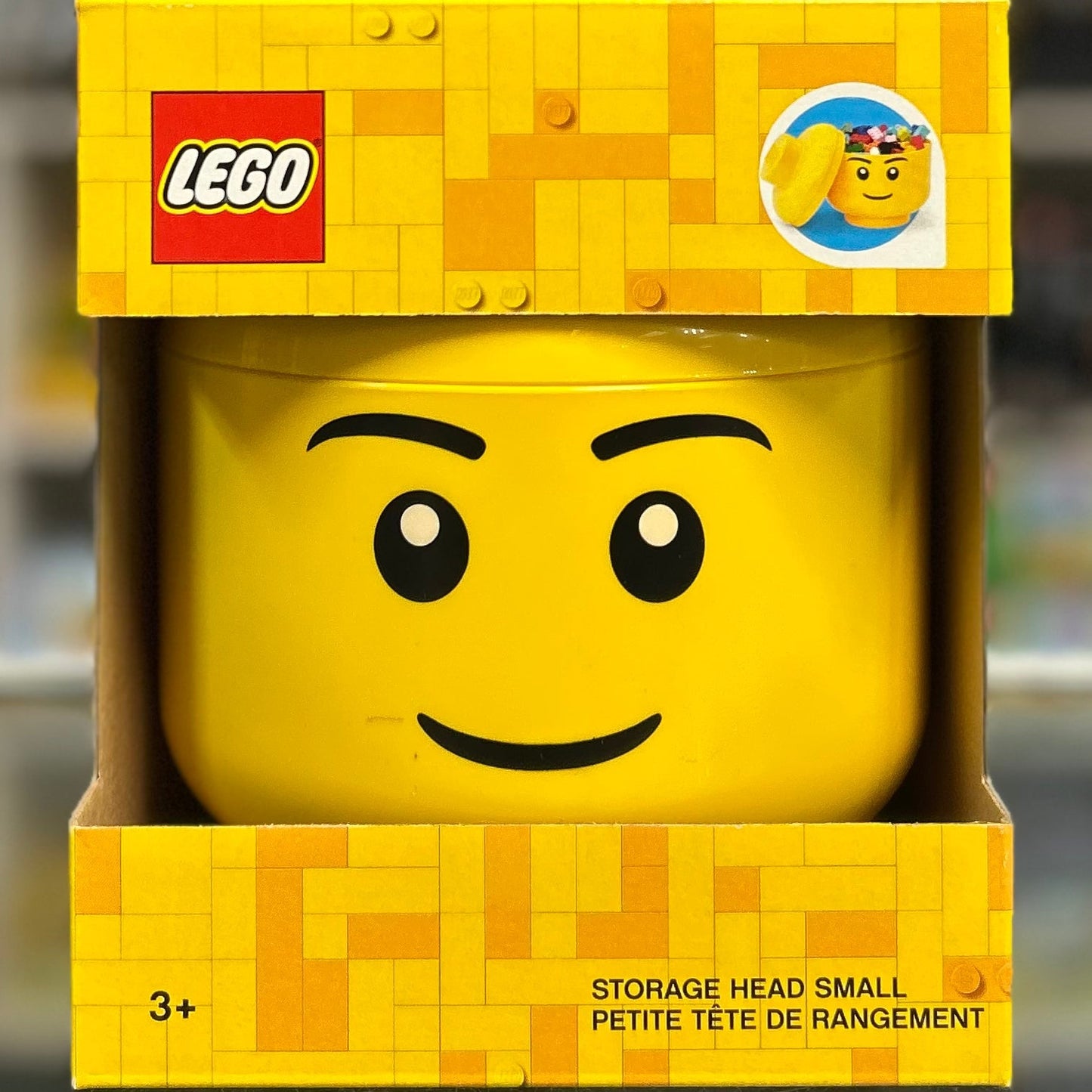 Minifigure Head Storage Container Small - Boy